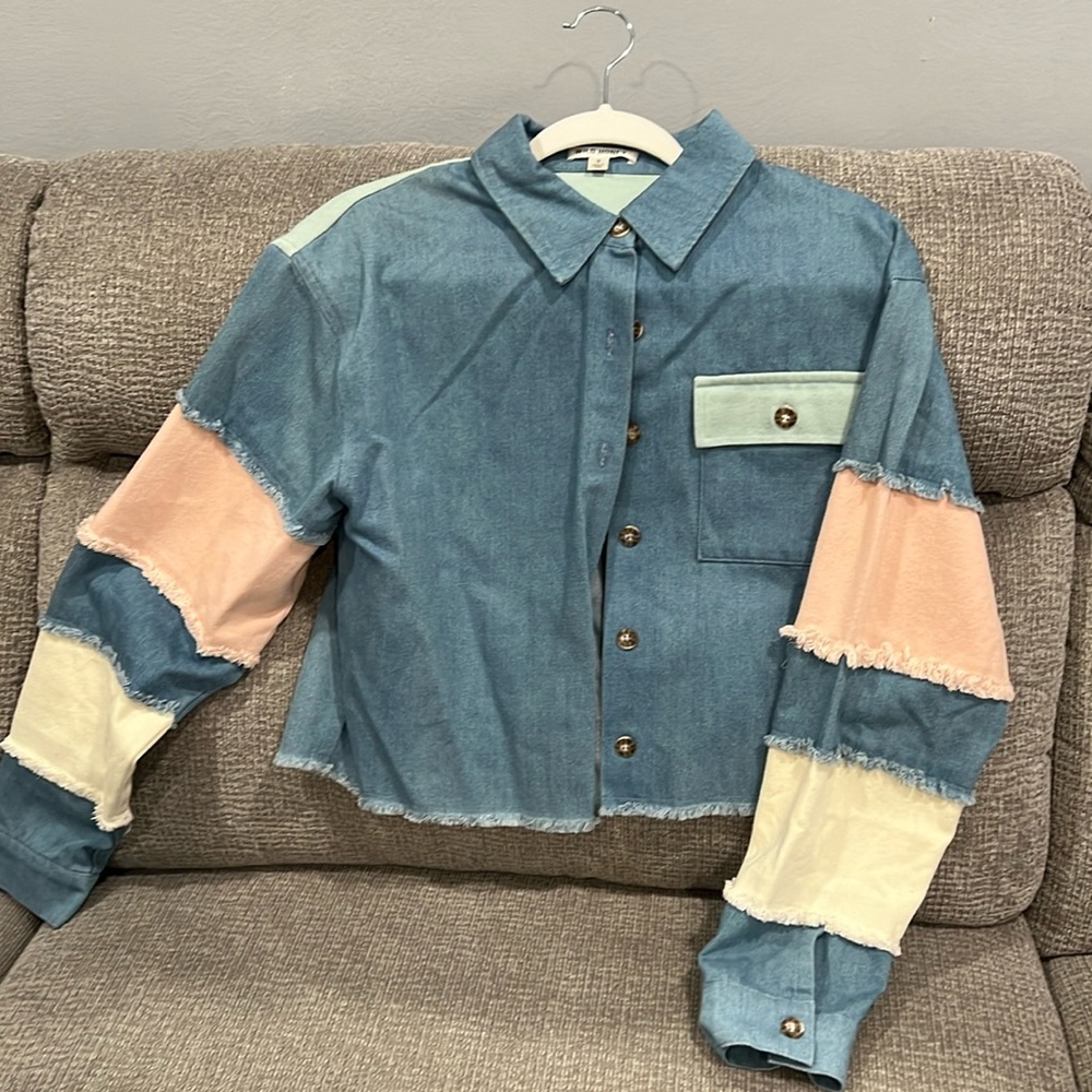 Denim long sleeve shirt